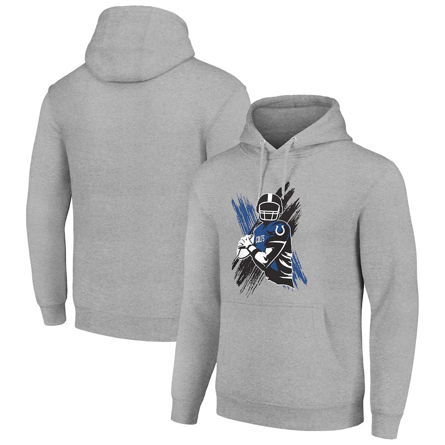 Men indianapolis colts grey 2024 NFL hoodie